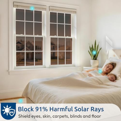 rabbitgoo Window Privacy Film One Way, 29.5" x 78.7", Brown Silver - Image 4