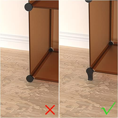 HOMIDEC Closet Organizers and Storage, 9 Cube Storage Organizer, Brown - Image 6