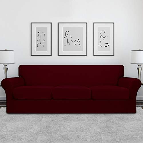 Easy-Going 4 Pieces Oversized Stretch Couch Cover for Dogs Washable - Image 2