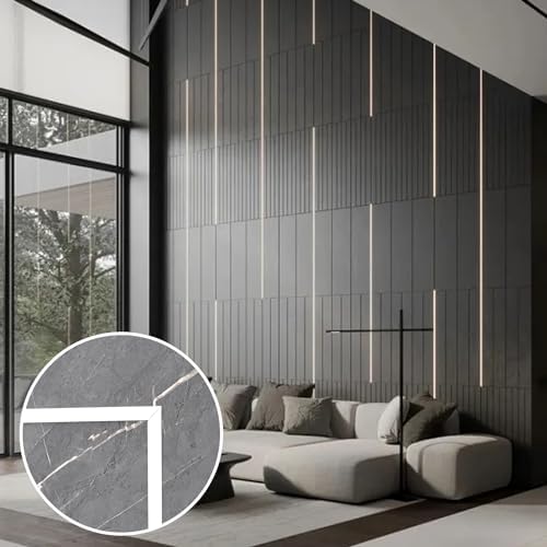 Trimold Matte White Molding Trim Peel and Stick, Flexible Mirror Border Design, Wall Ceiling Floor Cabinet Tile Edge Moulding, 5m x 2cm - Image 2