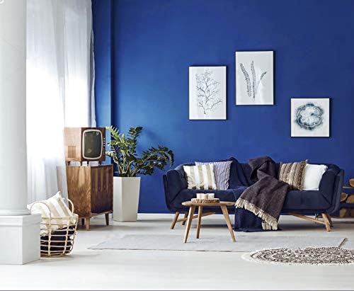 15.7"x118" Blue Peel and Stick Wallpaper Royal Blue Contact Paper Waterproof Self Adhesive Wallpaper Removable Easy to Clean Vinyl Decorative for Desk Wallcovering Furniture Countertop Cabinet - Image 2