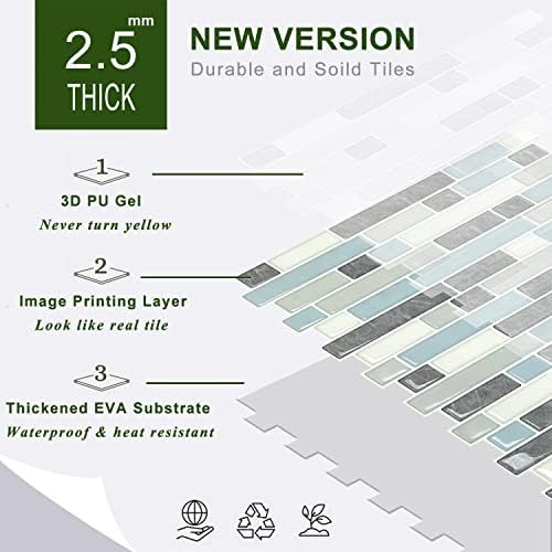 STICKGOO Peel and Stick Wall Tile Self-Adhesive Backsplash Thicker Design - Image 7