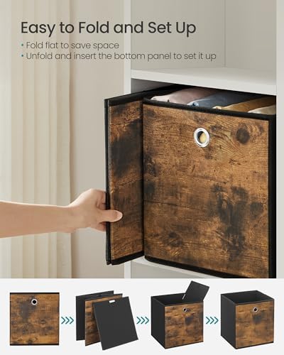 SONGMICS Storage Cubes, Set of 8, 13-Inch Foldable Closet Organizers - Image 6