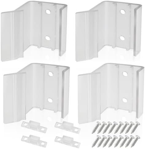 LhyBtm 4 Pack RV Sliding Mirror Door Latch Universal Mirror Closet Door Latch Universal Sliding Mirror Door Catch Replacement for RV Camper Motorhome RV Sliding Mirrored Door Travel, Camp and Trip by Unknown