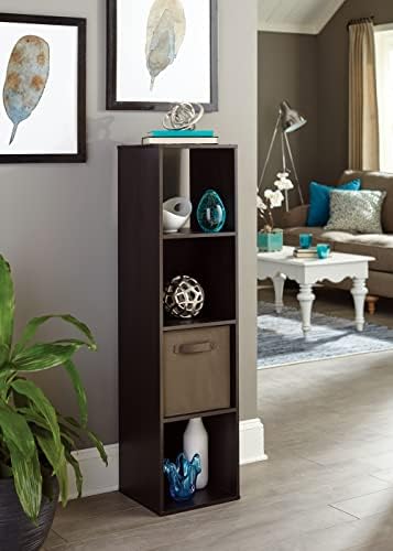 ClosetMaid Cubeicals 4 Cube Storage Shelf Organizer, Stackable, Vertical or Horizontal, Easy Assembly, Wood, Espresso Finish - Image 6