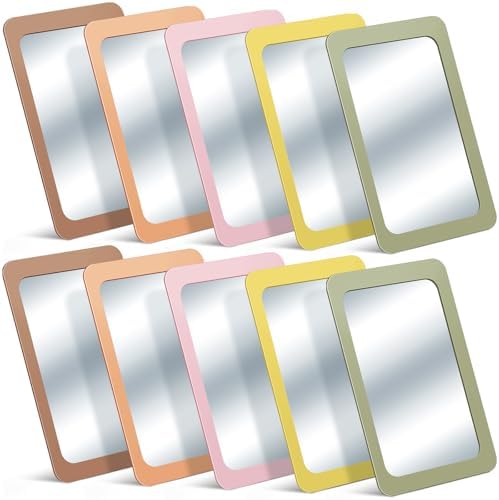 Dandat 10 Pcs 6x4 Shatter Proof Unbreakable Kids Mirrors, Earth Tone Color by Dandat