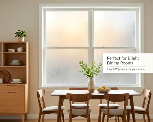 Crystal Etched Window Film Privacy Static Cling No Glue Anti UV 35x118in - Image 5