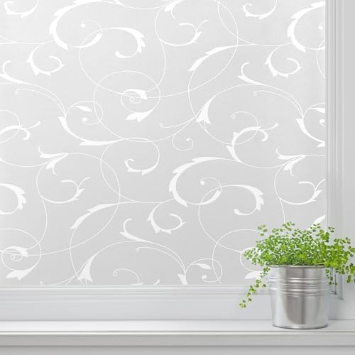 LEMON CLOUD Window Privacy Film, Frosted Glass Window Film, 35.4″ x 157.4″ by LEMONCLOUD