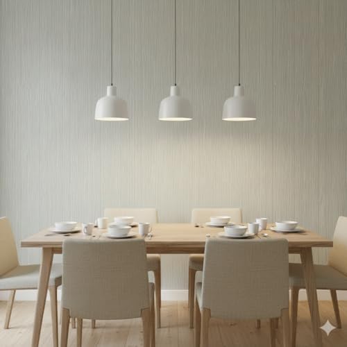 Modern Peel and Stick Wallpaper 17.3" x 197" Self Adhesive Wallpaper Textured Neutral Stripe Contact Paper Removable Vinyl Wall Paper for Living Room Bedroom Accent Wall Modern Minimalist Wall Decor - Image 2