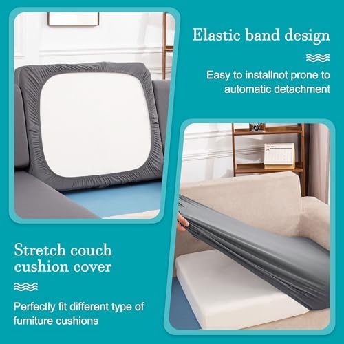 12 Pcs Outdoor Cushion Covers, Patio Sofa Cushion Covers Replacement - Image 6
