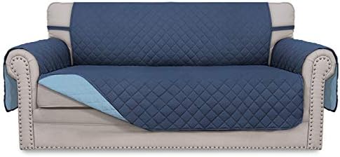 Easy-Going Reversible Couch Cover, 2 Cushion Sofa, Dark Blue/Light Blue by Easy-Going