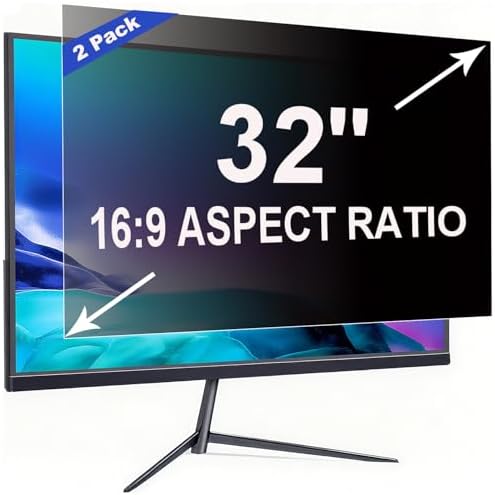 2 Pack Privacy Screen for 32 Inch 16:9 (70.8x39.8cm) computer Monitor by Ruord