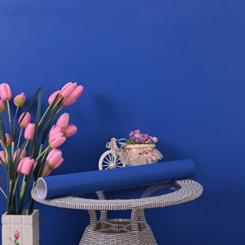 15.7" x 394" Blue Wallpaper Peel and Stick Contact Paper Waterproof Self Adhesive Wallpapers Removable Easy to Clean Vinyl Decorative for Wallcovering Furniture Cabinet - Image 3