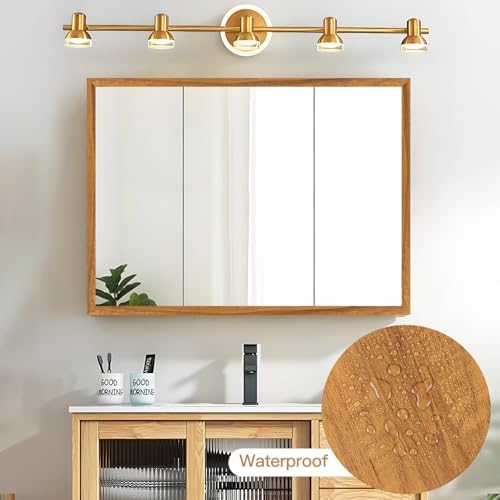10M Mirror Border Peel and Stick, Wood Grain Wallpaper Border Mirror Tape - Image 5
