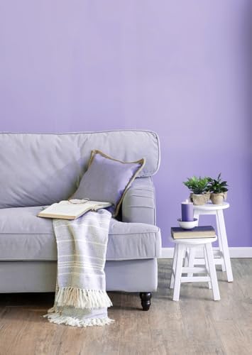 15.7"x118" Purple Wallpaper Peel and Stick Wallpaper for Bedroom Renter Friendly Wall Paper Purple Contact Paper for Cabinet Solid Color Self-Adhesive Removable Wallpaper Matte Vinyl Roll - Image 4