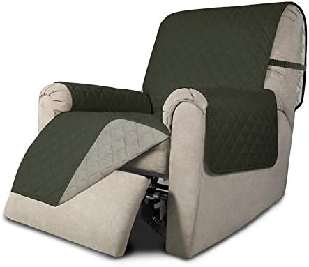 Easy-Going Reversible Couch Cover, Recliner 19 in, Army Green/Beige by Easy-Going