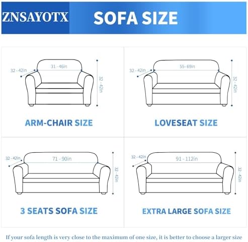 ZNSAYOTX 1 Piece Jacquard Couch Covers for 2 Cushion Couch High Stretch Loveseat Slipcover for Pets Dogs Anti Slip Love Seat Sofa Slipcover Furniture Protector (Medium,New Pattern Pea Green) - Image 5