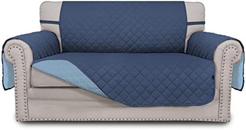 Easy-Going Reversible Couch Cover, 2 Cushion Sofa, Dark Blue/Light Blue by Easy-Going