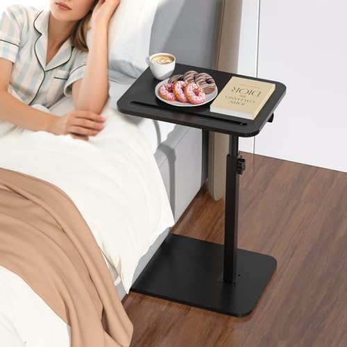 360° Swivel Sofa Side Table for Couch, Set of 2 - Image 4
