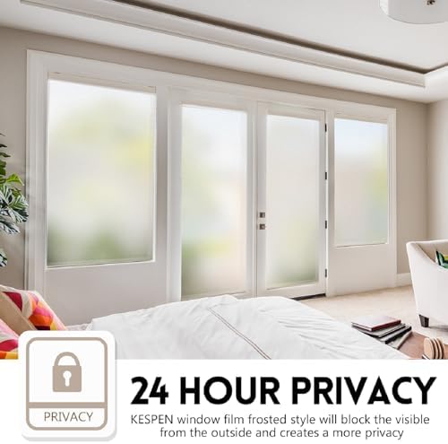 KESPEN Frosted Window Privacy Film for Glass Static Cling, 29.5In x 13.1Ft - Image 3