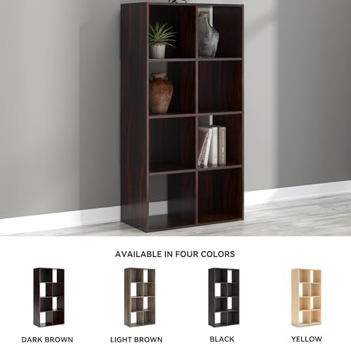 Signature Design by Ashley Glosmount 8 Cube Storage Organizer or Bookcase, Cherry & Light Brown - Image 7