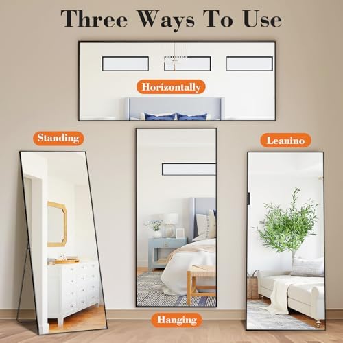 21"x64" Mirror Full Length, Upgraded Body Wall Mirrors - Image 3