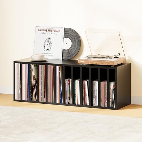 IOTXY DIY Modular Cubby Bookcase - Stackable 12-Cube Open Bookshelf, Black - Image 2