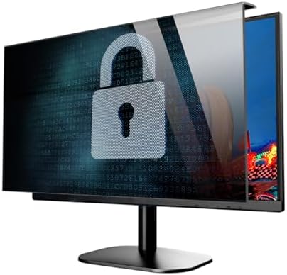JCSKY 18-20 Inch Computer Monitor Privacy Screen Filter, Hanging Acrylic Screen Protector Anti Glare Eye Protection for Diagonal 18.5, 19.4, 19.5, 20.5 Inch Widescreen Desktop PC ​Monitor by Unknown