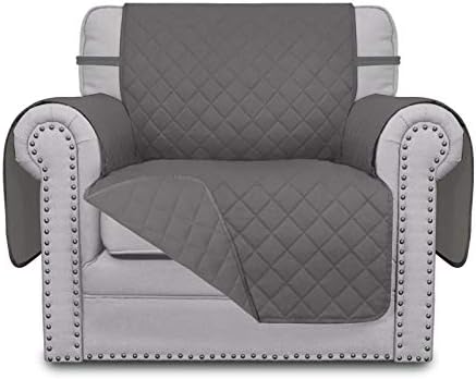 Easy-Going Reversible Couch Cover, Small Chair, Gray/Gray by Easy-Going