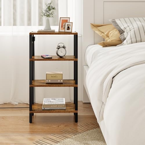 TUTOTAK Narrow Side Table Set of 2, Small End Table with Charging Station - Image 7