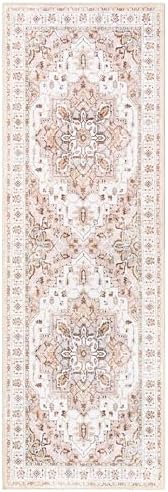 Madane Kitchen Runner 2'6''x8' Soft Rug Runners for Hallways, Pink - Image 2