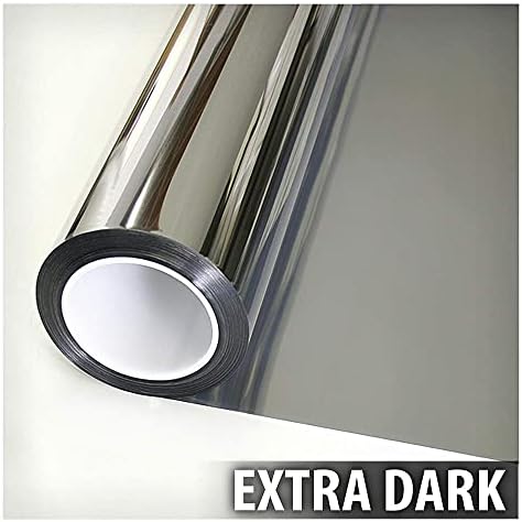 BDF S05 Window Film Daytime Privacy and Heat Control Mirror Silver 5 (Very Dark) - 48in X 50ft - Image 4