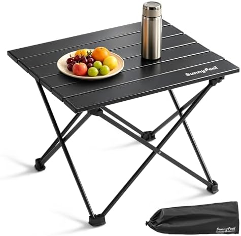 SUNNYFEEL Small Camping Table - Ultralight Portable Folding Table by SunnyFeelCamping