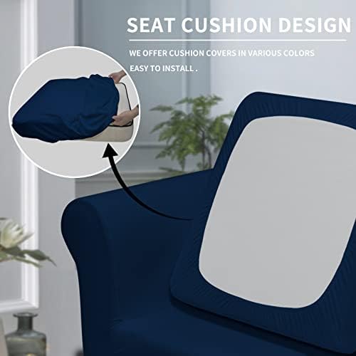 Easy-Going 2 Pieces Stretch Sofa Slipcover for Armchair Washable - Image 3