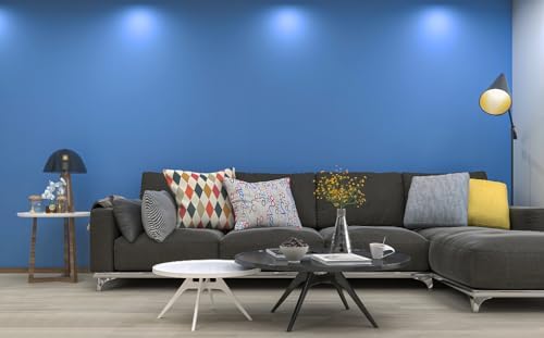 15.7" x 394" Blue Contact Paper Peel and Stick Wallpaper for Bedroom Easy Peel Off Wallpaper Blue for Bathroom Kitchen Wall Paper Renter Friendly Removable Vinyl Self Adhesive Matte - Image 4