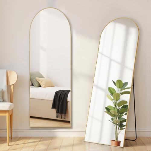 16"x59" Arched Mirror Full Length, Upgraded Body Wall Mirrors by Aidoly