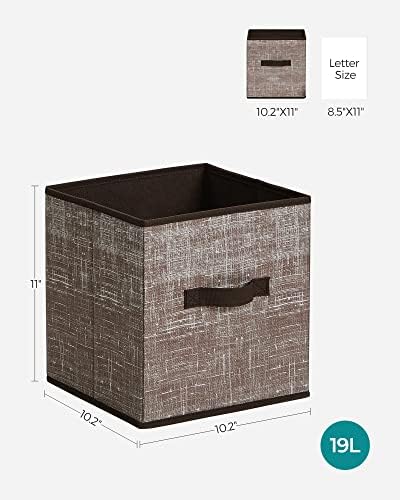 SONGMICS Storage Cubes, Set of 6, 11-Inch Foldable Closet Organizers - Image 4