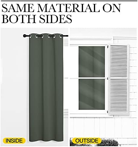 NICETOWN Loft Noise Blocking Room Divider Curtain Screen Partitions, Basement Hospital Medical Clinic Spa Lab Cubicle Space Divider Privacy Screen (Dark Mallard, 1 Panel, 8.3ft Wide x 9ft Long) - Image 5