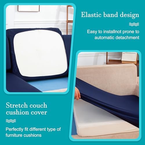 12 Pcs Outdoor Cushion Covers, Patio Sofa Cushion Covers Replacement - Image 6