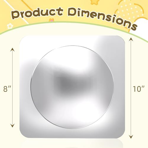 Acrylic Funny Mirror Set 9 Pack - Distortion Mirror for Party Games Photo Booth Props, Unbreakable Magic Mirror for Home Decor Event Space - Rounded Corners - Image 3