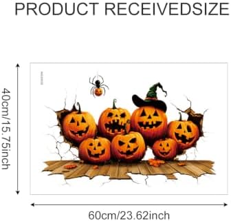 Pumpkin Wall Decals Peel and Stick Halloween Wall Stickers, Jack O Lantern Removable Vinyl Wall Decor, Cute Pumpkin Wall Art for Kids Bedroom Living Room Classroom Window Halloween Party Decorations - Image 2