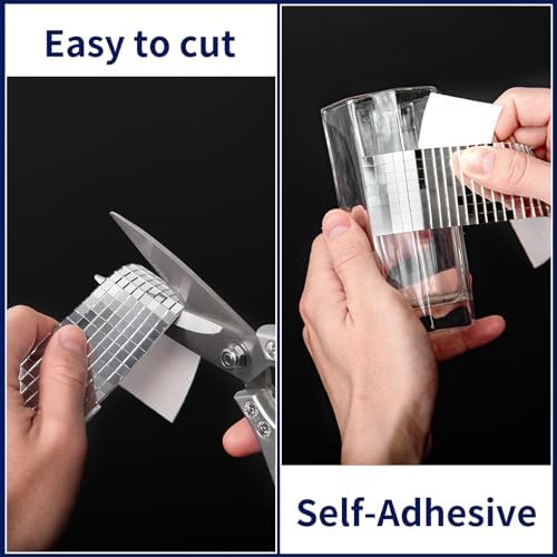 Art3dwallpanels Self-Adhesive Glass Mirror Mosaic Tiles, Silver, 6 Pack - Image 3