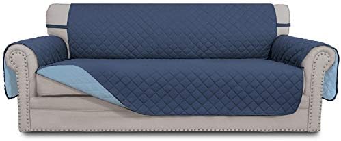 Easy-Going Reversible Couch Cover, 4 Seater Sofa, Dark Blue/Light Blue by Easy-Going