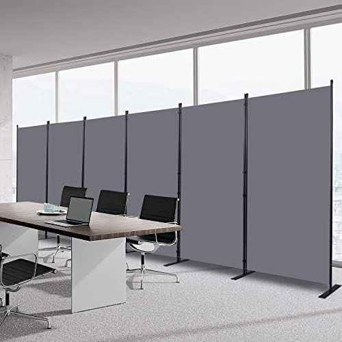 Room Divider 6 Panel-204''Wide,6FT Room Dividers and Folding Privacy Screen by HOMSCREENER