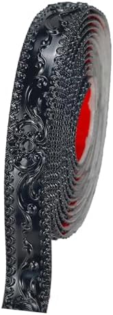 Flexible Molding Trim Wall Trim, 16.4 Feet Self Adhesive Peel and Stick Molding Ceiling Molding, Cabinet Border, Mirror Frame Trim Wall Trim for Home Decor Wall Molding & Trim (Black) by Unknown