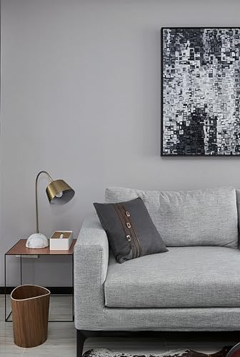 Peel and Stick Wallpaper Solid Color Grey Contact Paper Matte Wallpaper for Bedroom Bathroom Modern Wall Paper Removable Self-Adhesive Kitchen Wall Decor Vinyl Roll 17.3" x 394" - Image 4