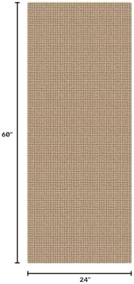 KOZYFLY Boho Runners for Hallways 2x5 ft Washable Kitchen Runner Non Slip Rubber Backed Hall Runners Cotton Entryway Runner Rugs for Indoor Backdoor Bedroom Kitchen, Orange Beige/Tan/Brown - Image 2