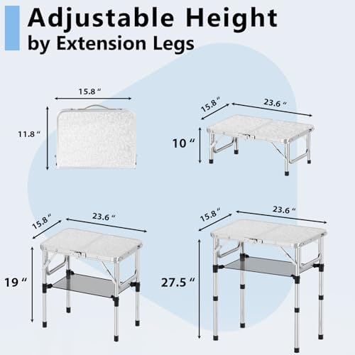 YihuiKo Folding TV Tray, Lightweight Portable Small Folding Table - Image 2