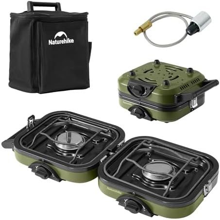 Naturehike 2 Burner Folding Camping Stove Propane Gas by Naturehike