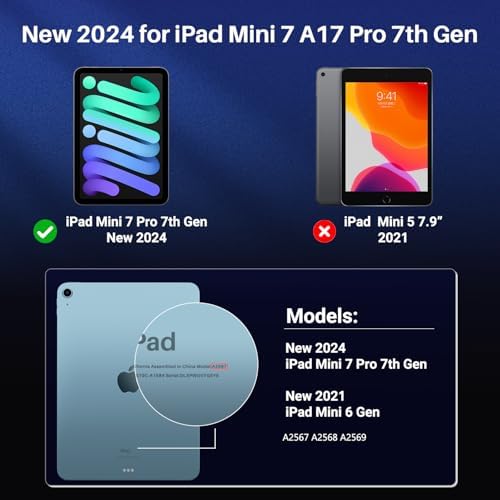 ZOEGAA Privacy Screen Protector for iPad Mini 7(2024,A17 Pro 7th Gen) /iPad Mini 6(2021,6th Gen),Anti Blue Light Anti-Spy Matte Screen Film Guard Screen Protector for 8.3 - Image 2